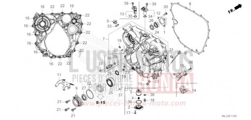 REAR CRANKCASE GL1800DAP de 2023